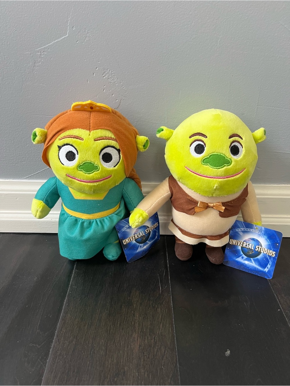 NWT Shrek & Fiona Plushies- Universal Studios Parks
